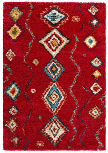 Hanse Home, Kusový koberec Nomadic 102692 Geometric Rot, 120x170, červená, obývacia izba
