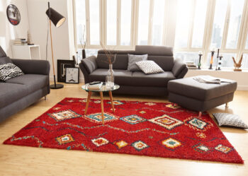 Hanse Home, Kusový koberec Nomadic 102692 Geometric Rot, 160x230, červená, obývacia izba