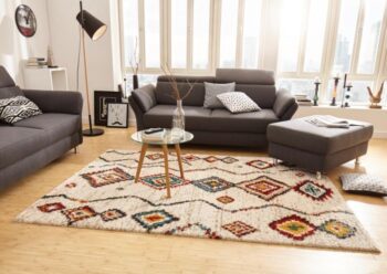 Hanse Home, Kusový koberec Nomadic 102693 Geometric Creme, 200x290, viacfarebná, obývacia izba
