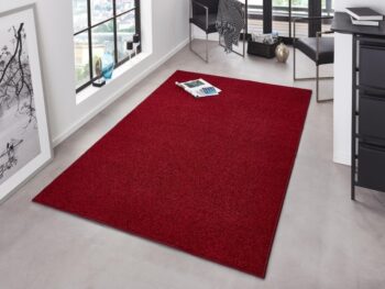 Hanse Home, Kusový koberec Pure 102616 Red, 140x200, červená, kancelária