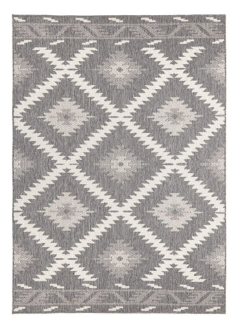 Hanse Home, Kusový koberec Twin Supreme 103428 Malibu grey creme – na von aj na doma, 200x290, šedá, chodba / predsieň