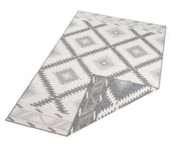 Hanse Home, Kusový koberec Twin Supreme 103428 Malibu grey creme – na von aj na doma, 200x290, šedá, chodba / predsieň