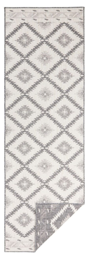 Hanse Home, Kusový koberec Twin Supreme 103428 Malibu grey creme – na von aj na doma, 200x290, šedá, chodba / predsieň