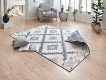 Hanse Home, Kusový koberec Twin Supreme 103430 Malibu blue creme – na von aj na doma, 120x170, modrá, chodba / predsieň