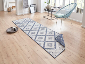 Hanse Home, Kusový koberec Twin Supreme 103430 Malibu blue creme – na von aj na doma, 120x170, modrá, chodba / predsieň