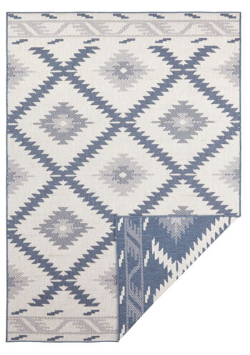 Hanse Home, Kusový koberec Twin Supreme 103430 Malibu blue creme – na von aj na doma, 120x170, modrá, chodba / predsieň