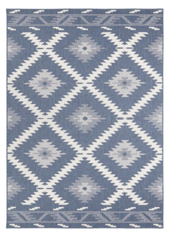 Hanse Home, Kusový koberec Twin Supreme 103430 Malibu blue creme – na von aj na doma, 120x170, modrá, chodba / predsieň
