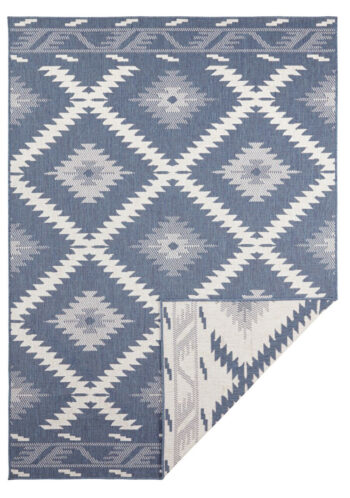 Hanse Home, Kusový koberec Twin Supreme 103430 Malibu blue creme – na von aj na doma, 120x170, modrá, chodba / predsieň