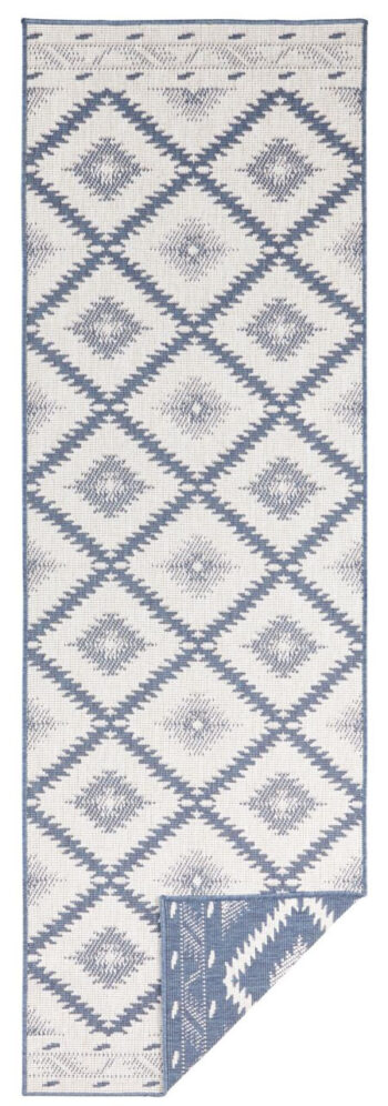 Hanse Home, Kusový koberec Twin Supreme 103430 Malibu blue creme – na von aj na doma, 120x170, modrá, chodba / predsieň