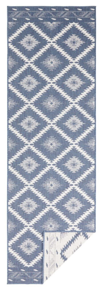 Hanse Home, Kusový koberec Twin Supreme 103430 Malibu blue creme – na von aj na doma, 120x170, modrá, chodba / predsieň