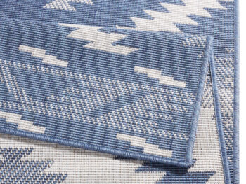 Hanse Home, Kusový koberec Twin Supreme 103430 Malibu blue creme – na von aj na doma, 200x290, modrá, chodba / predsieň
