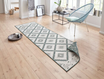 Hanse Home, Kusový koberec Twin Supreme 103431 Malibu green creme – na von aj na doma, 120x170, zelená, chodba / predsieň