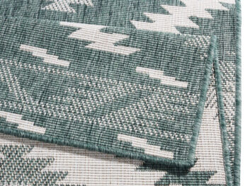 Hanse Home, Kusový koberec Twin Supreme 103431 Malibu green creme – na von aj na doma, 120x170, zelená, chodba / predsieň