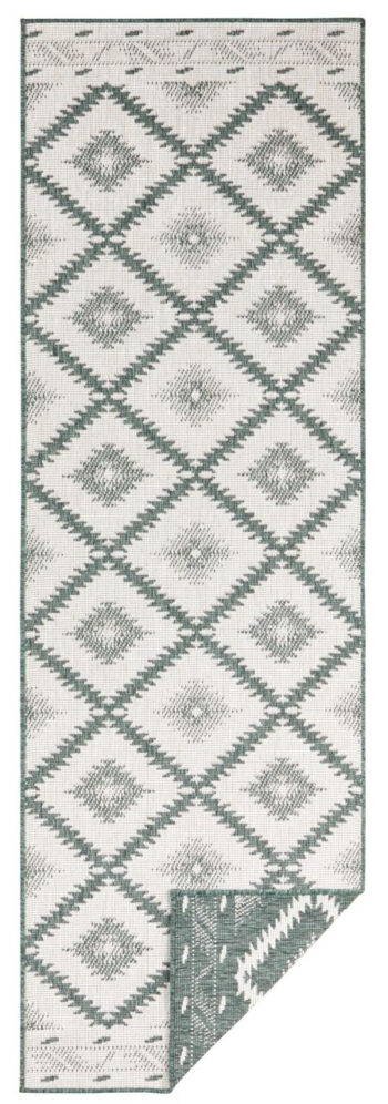 Hanse Home, Kusový koberec Twin Supreme 103431 Malibu green creme – na von aj na doma, 80x150, zelená, chodba / predsieň