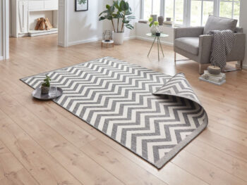 Hanse Home, Kusový koberec Twin Supreme 103432 Palma grey creme – na von aj na doma, 80x250, šedá, chodba / predsieň