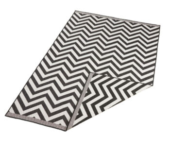 Hanse Home, Kusový koberec Twin Supreme 103433 Palma black creme – na von aj na doma, 160x230, čiernobiela, chodba / predsieň