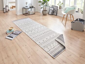 Hanse Home, Kusový koberec Twin Supreme 103437 Kuba grey creme – na von aj na doma, 120x170, šedá, chodba / predsieň