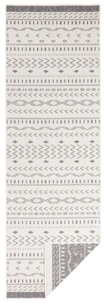Hanse Home, Kusový koberec Twin Supreme 103437 Kuba grey creme – na von aj na doma, 80x150, šedá, chodba / predsieň
