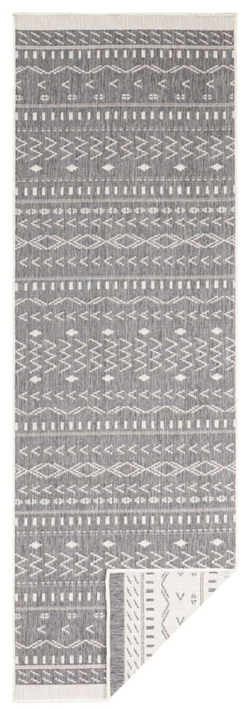 Hanse Home, Kusový koberec Twin Supreme 103437 Kuba grey creme – na von aj na doma, 80x150, šedá, chodba / predsieň
