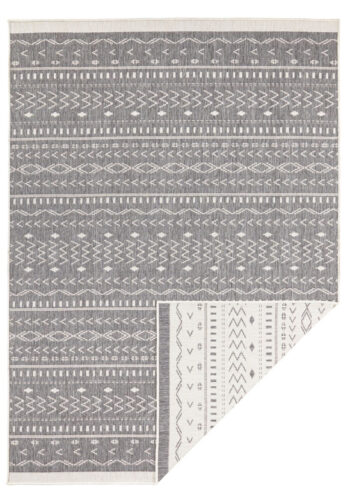Hanse Home, Kusový koberec Twin Supreme 103437 Kuba grey creme – na von aj na doma, 80x250, šedá, chodba / predsieň