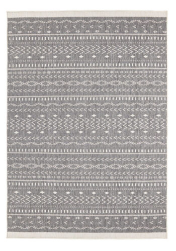 Hanse Home, Kusový koberec Twin Supreme 103437 Kuba grey creme – na von aj na doma, 80x350, šedá, chodba / predsieň