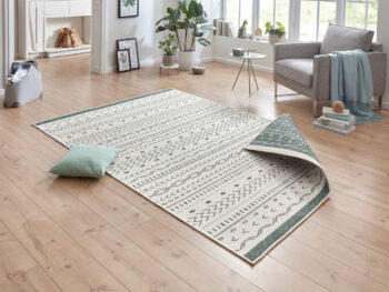 Hanse Home, Kusový koberec Twin Supreme 103440 Kuba green creme – na von aj na doma, 160x230, zelená, chodba / predsieň