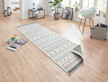 Hanse Home, Kusový koberec Twin Supreme 103440 Kuba green creme – na von aj na doma, 160x230, zelená, chodba / predsieň