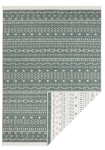 Hanse Home, Kusový koberec Twin Supreme 103440 Kuba green creme – na von aj na doma, 160x230, zelená, chodba / predsieň