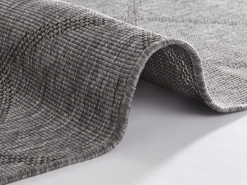 Hanse Home, Kusový koberec Twin Supreme 103757 Black / Anthracite – na von aj na doma, 240x340, šedá, chodba / predsieň