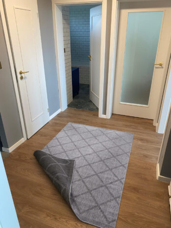 Hanse Home, Kusový koberec Twin Supreme 103757 Black / Anthracite – na von aj na doma, 80x250, šedá, chodba / predsieň