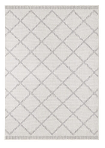 Hanse Home, Kusový koberec Twin Supreme 103760 Grey / Cream – na von aj na doma, 160x230, šedá, chodba / predsieň