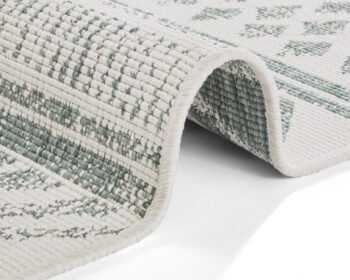 Hanse Home, Kusový koberec Twin Supreme 103861 Green / Cream – na von aj na doma, 80x350, zelená, chodba / predsieň