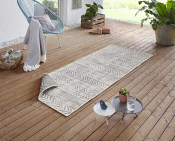 Hanse Home, Kusový koberec Twin Supreme 103862 Grey / Cream – na von aj na doma, 200x290, šedá, chodba / predsieň