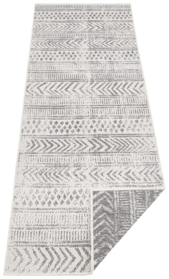 Hanse Home, Kusový koberec Twin Supreme 103862 Grey / Cream – na von aj na doma, 200x290, šedá, chodba / predsieň