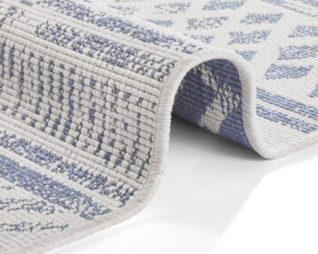Hanse Home, Kusový koberec Twin Supreme 103863 Blue / Cream – na von aj na doma, 80x150, modrá, chodba / predsieň