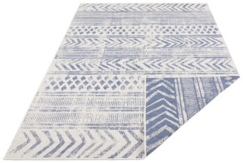 Hanse Home, Kusový koberec Twin Supreme 103863 Blue / Cream – na von aj na doma, 80x350, modrá, chodba / predsieň