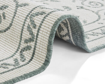 Hanse Home, Kusový koberec Twin Supreme 103865 Leyte Green/Cream – na von aj na doma, 160x230, zelená, chodba / predsieň