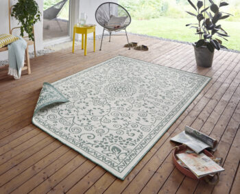 Hanse Home, Kusový koberec Twin Supreme 103865 Leyte Green/Cream – na von aj na doma, 200x290, zelená, chodba / predsieň