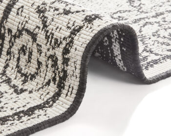 Hanse Home, Kusový koberec Twin Supreme 103868 Black / Cream – na von aj na doma, 200x290, čiernobiela, chodba / predsieň