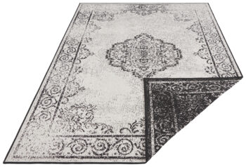 Hanse Home, Kusový koberec Twin Supreme 103868 Black / Cream – na von aj na doma, 80x150, čiernobiela, chodba / predsieň