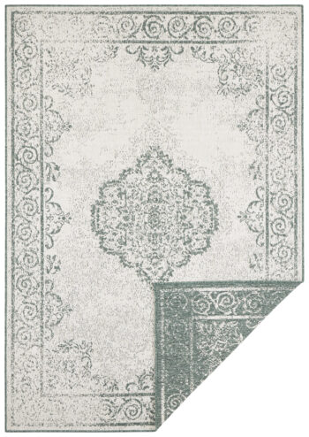 Hanse Home, Kusový koberec Twin Supreme 103869 Green / Cream – na von aj na doma, 200x290, zelená, chodba / predsieň