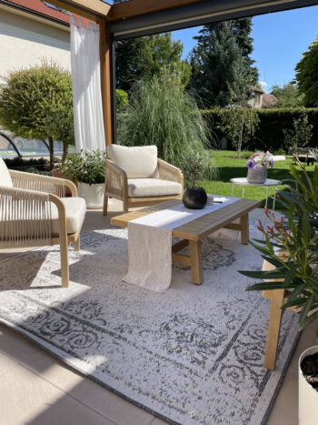 Hanse Home, Kusový koberec Twin Supreme 103870 Grey / Cream – na von aj na doma, 200x290, šedá, chodba / predsieň