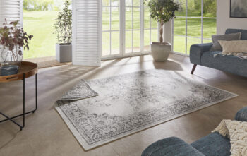 Hanse Home, Kusový koberec Twin Supreme 104136 Grey / Cream – na von aj na doma, 200x290, šedá, chodba / predsieň