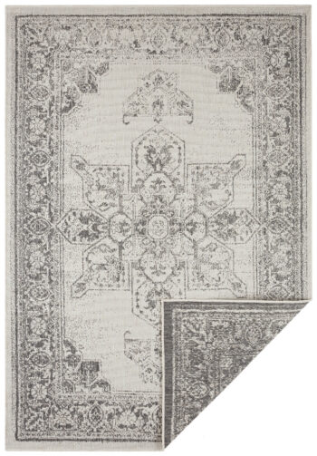 Hanse Home, Kusový koberec Twin Supreme 104136 Grey / Cream – na von aj na doma, 200x290, šedá, chodba / predsieň