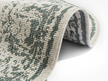 Hanse Home, Kusový koberec Twin Supreme 104139 Green / Cream kruh – na von aj na doma, 140x140 (priemer) kruh, zelená, chodba / predsieň