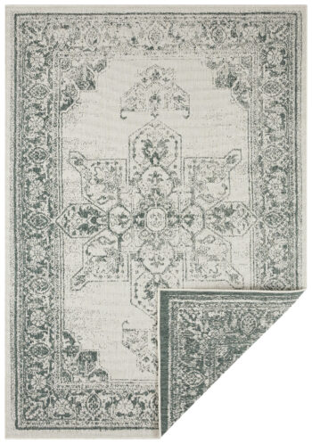 Hanse Home, Kusový koberec Twin Supreme 104139 Green / Cream – na von aj na doma, 120x170, zelená, chodba / predsieň