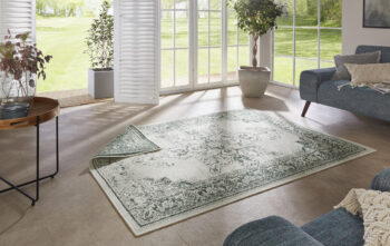 Hanse Home, Kusový koberec Twin Supreme 104139 Green / Cream – na von aj na doma, 160x230, zelená, chodba / predsieň