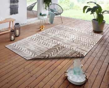 Hanse Home, Kusový koberec Twin Supreme 105416 Biri Linen – na von aj na doma, 160x230, hnedá, chodba / predsieň