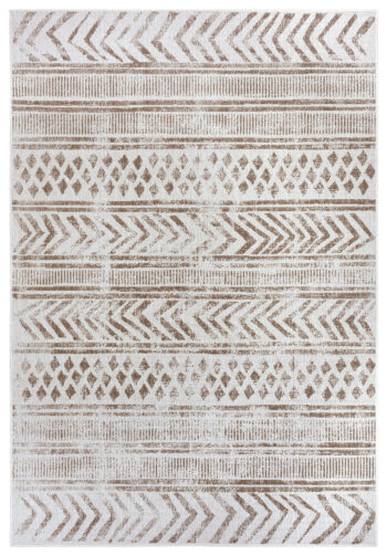 Hanse Home, Kusový koberec Twin Supreme 105416 Biri Linen – na von aj na doma, 80x250, hnedá, chodba / predsieň
