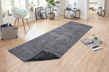 Hanse Home, Kusový koberec Twin Supreme 105417 Biri Night Silver – na von aj na doma, 80x150, šedá, chodba / predsieň